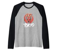 Tokyo with Dragon Japanese Urban Mythic Spirit Raglan Baseball Tee