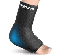 Tolaccea Ankle Foot Ice Pack Wrap PRO for Injuries, Gel Ice Pack for Hot and Cold Therapy, Flexible Cold Pack for Plantar Fasciitis,Swelling,Sprained, FocusZones for More Cooling Large (Pack of 1, L)