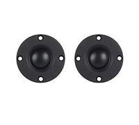 Tolaily 2Pcs Tweeter Speaker 6 Ohm 30W Hifi Soft Dome Silk Film Treble Loudspeaker Neodymium Toothed Aluminum Heat Sink
