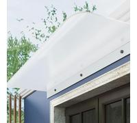 Toldo De Policarbonato Transparente para Puerta, Marquesina Puerta Exteriorcon Protección UV, Insonorizado Y Resistente A La Lluvia, Marquesinas Exterior para VentanasTejadillo(Matte,35x200cm)