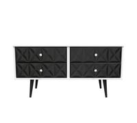 Ready Assembled 2 U Toledo 4 Drawer Bed Box (Ready Assembled) in True Black Ready Assembled 2 U True Black