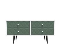 Ready Assembled 2 U Toledo 4 Drawer Bed Box (Ready Assembled) in Green Ready Assembled 2 U Green