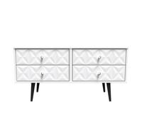 Welcome Furniture Ready Assembled Pixel 4 Drawer Bed Box In White Matt