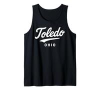 Toledo Ohio City Retro State River Architecture 419 567 Area Tank Top