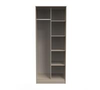 Toledo Open Wardrobe (Ready Assembled) Ready Assembled 2 U Light Brown One Size