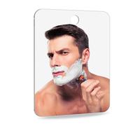 Tolenre Shower Mirror, Unbreakable Fog Free Wall Hanging Bathroom Mirror for Shaving, Make-up, Skin Care