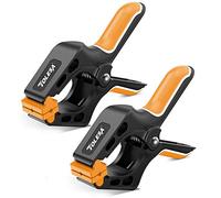 TOLESA 10 Inch Spring Clamps for Woodworking 2PC Large Wood Clamps with 37 Lbs Powerful Clamping Force Reinforced Plastic Nylon Clamps 3.5 Inch Jaw Opening with Heavy Duty Spring for Gluing Crafts