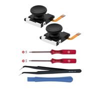 Tolesum 3D Hall Effect Sensor Replacement Joystick for Switch/OLED Switch Joy-Con/Switch Lite, Thumb Caps with Screwdriver Repair Tool Kit