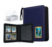 Tolesum Toploader Binder 160 Cards, Side Loading, 10 Toploaders Included