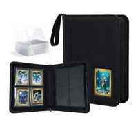 Tolesum Toploader Binder 160 Cards, Side Loading, 10 Toploaders Included