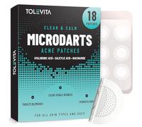 TOLEVITA Microdarts Acne Patches | Blemish Dots with Microdarts Technology, Early Stage and Hidden Pimples | Niacinamide, Salicylic Acid | Cruelty Free - 18 Pcs