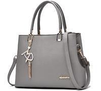 ToLFE Womens Purses and Handbags Shoulder Bags Ladies Designer Top Handle Satchel Tote Bag (Grey)