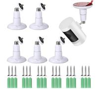 TOLIDA 6 Packs Ring Camera Mount Bracket - Wall Mounted ABS Mounting Bracket for Arlo Camera Compatible with Ring Stick Up Cam Battery/Plug-in/Camera Pro Battery/Ring Indoor Cam (1st Gen), Outdoor/Ind