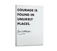 Tolkien Courage Is Found in Unlikely PlacesWall Decoration Posters Motivational Wall Posters Suitable for Office Gym Bedroom Decoration AestheticFrame-style 12x18inch(30x45cm)