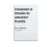 Tolkien Courage Is Found in Unlikely PlacesWall Decoration Posters Motivational Wall Posters Suitable for Office Gym Bedroom Decoration AestheticUnframe-style 12x18inch(30x45cm)