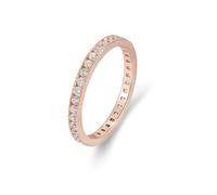 Tolldek Au 375/585/750 White Gold Proposal Ring Real Jewellery, Petite Wedding Band with Laboratory Created Diamond, Engagement Ring, White Gold, 9K/14K/18K, Size 47-65, 18ct Rose Gold, Lab Created