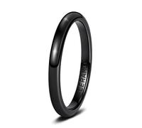 Tolldek Men's Gothic Ceramic Rings 2 mm/4 mm/6 mm, Engagement Rings for Men, Classic, Engagement Ring, Waterproof, Size 47-70, Ceramic, No cubic zirconia