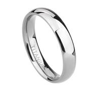 Tolldek Men's Rings Punk Titanium Steel 2 mm/4 mm/6 mm/8 mm, Friendship Ring, Friendship Ring, Polished Classic Ring, Vintage Waterproof, Size 47-71, Titanium steel, No cubic zirconia