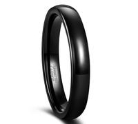 Tolldek Men's Tungsten Steel Wedding Ring 2 mm/4 mm/6 mm/8 mm, Wedding Rings for Men, Classic, Engagement Ring, Waterproof, Size 47-72, Tungsten steel, No cubic zirconia