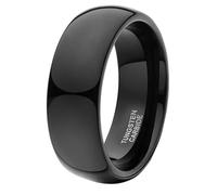Tolldek Men's Tungsten Steel Wedding Ring 2 mm/4 mm/6 mm/8 mm, Wedding Rings for Men, Classic, Engagement Ring, Waterproof, Size 47-72, Tungsten steel, No cubic zirconia