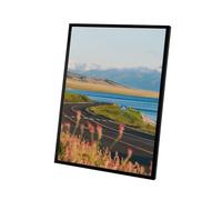 Tolldek Picture Frame A4, Photo Size 21 x 30 cm, Poster Frame with Mount, Horizontal and Vertical Wall, Rectangle Photo Gallery, Picture Frame, Metal, Wedding Gift, Black