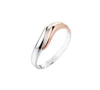 Tolldek Proposal Ring 9K/14K/18K White Gold & Rose Gold, Lab Created Diamond Classic Wedding Ring, Real Engagement Ring, 18/14/9ct Gold, Size 47-70, 14ct bi-colour 585, No cubic zirconia