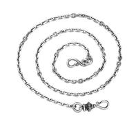Tolldek Real 925 Silver Necklace Cable Chain Chain Necklace for Women & Men | Genuine Sterling Silver Vintage Simple Nickel Free