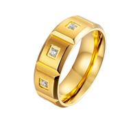 Tolldek Wedding Ring 8 mm, Matt Brushed Couple Rings, Band Rings, Stainless Steel Engagement Ring, Partner Rings, Silver for Men, Stainless Steel, Without cubic zirconia