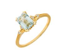 Tolldek Women's Gold 585 14 Carat Wedding Engagement Rings, Size V 1/2