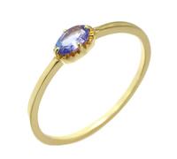 Tolldek Women's Yellow Gold 14 Carat Wedding Anniversary Rings, Size L 1/2