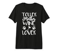 Toller Mother Wine Lover Dog Mom Premium T-Shirt