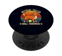 Tolling Retriever Official Ball Thrower Dog Dads and Moms PopSockets Adhesive PopGrip