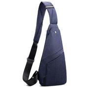 TOLOG Sling Bag Anti-Thief Crossbody Personal Pocket Bag Lightweight Chest Shoulder Backpack for Travel Hiking (Dark Grey), Blue, Light Blue, Cycling