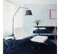 Tolomeo Mega Floor Lamp Black 42 cm Shade