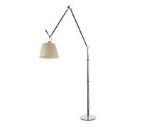 Tolomeo Mega Floor Lamp Parchment 32 cm Shade with Dimmer