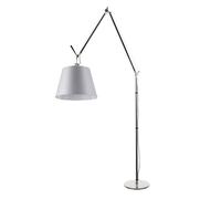 Tolomeo Mega Floor Lamp Satin 42 cm Shade with Dimmer