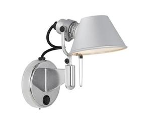Tolomeo Micro Faretto LED Wall Lamp Dimmable With Switch 2700K Aluminum