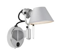 Tolomeo Micro Faretto LED Wall Lamp Dimmable With Switch 3000K Aluminum