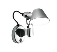 Tolomeo Micro Faretto Wall Lamp With Switch Aluminum
