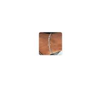 TOLOWOBK Mens Silver Stainless Steel Cross Cuban Figaro Box Chain Bracelets