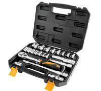 Tolsen Tools Socket Set 1/2"10-32mm 22Pc Industrial