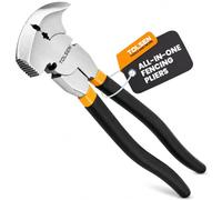 Tolsen Fencing Pliers Heavy Duty, Fence Wire Cutter, Hammer, Staple Remover