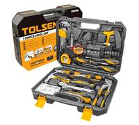 TOLSEN Home Repair Tool Set General Household Hand Tool Kit with Toolbox