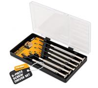 Tolsen Mini Precision Screwdriver Set for Glasses, Watches, Electronics 6pc
