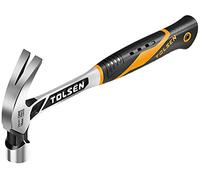 Tolsen One Piece Forged Claw Hammer Patented Grip Vibration Reduction 16Oz/450g