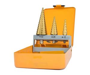 Tolsen Step Drill Bit Set 4-32 mm 3-Piece