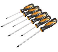 Tolsen Tools Screwdriver Set 6 Pc(5.5X100,6.5X150,ph1X100, Ph2X150,pz1X100,pz2X150)