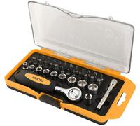 Tolsen Tools Socket & Bit Set 38 Pc 9Pcs 1/4" Sockets: 5, 6, 7, 8, 9, 10, 11, 12,