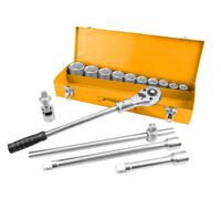 Tolsen Tools Socket Set 3/4 22-50mm 15Pc Metal Case Industrial