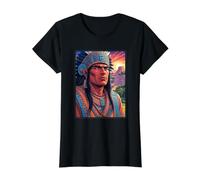 Toltec Warrior Value Graphic T-Shirt, Women, Black, L